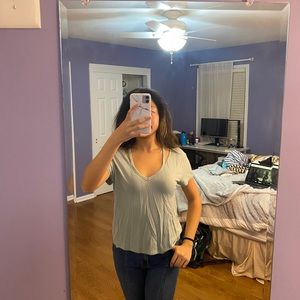 Express jade cutout tee shirt